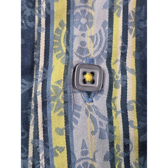 Visconti Men's XL Blue Stripe Long Sleeve‎ Button Down Shirt - Picture 5 of 9